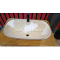 Pure acrylic semi embedded washabsin for cabinet